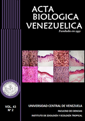 					Ver Vol. 43 Núm. 2 (2023): Acta Biologica Venezuelica 43(2) 2023
				