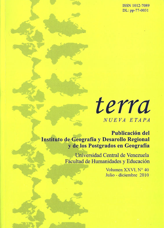 					Ver Vol. 26 Núm. 40 (2010): terra NUEVA ETAPA
				