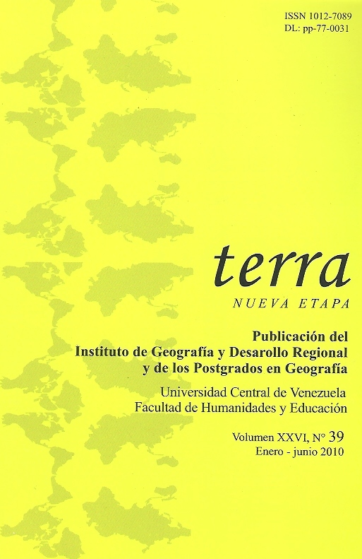 					Ver Vol. 26 Núm. 39 (2010): terra. Nueva Etapa
				