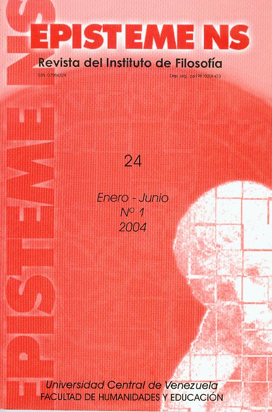 					Ver Vol. 24 Núm. 1 (2004): Semántica y filosofía de la ciencia
				