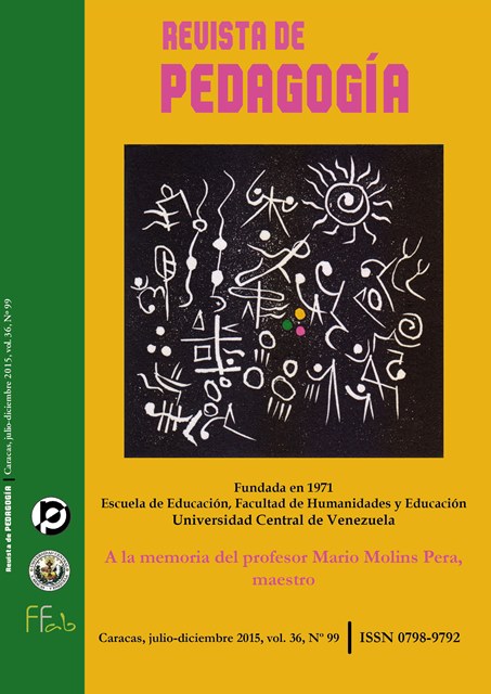 					Ver Vol. 36 Núm. 99 (2015): Revista de Pedagogía
				