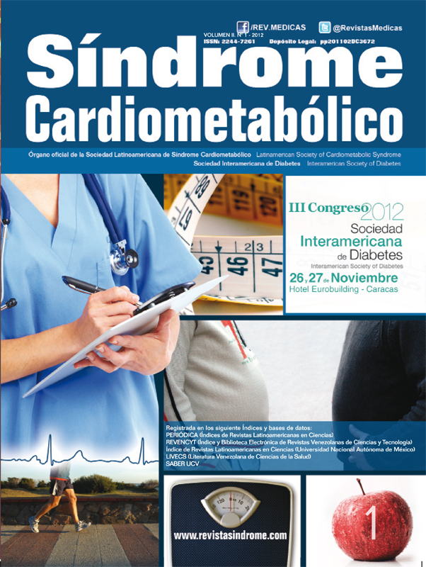 					Ver Vol. 2 Núm. 1 (2012): Síndrome Cardiometabólico
				