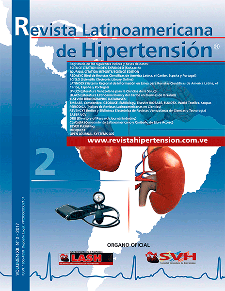 					Ver Vol. 12 Núm. 2 (2017): Latinoamericana de Hipertensión
				