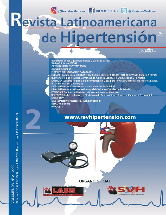 					Ver Vol. 15 Núm. 2 (2020): Latinoamericana de Hipertension
				