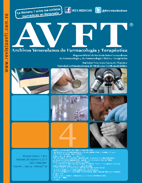 					View Vol. 36 No. 4 (2017): AVFT - Archivos Venezolanos de Farmacologia y Terapeutica
				