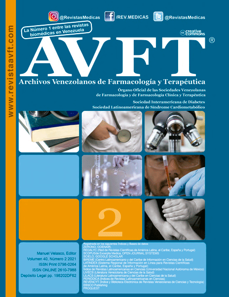 					View Vol. 40 No. 2 (2021): AVFT-Archivos Venezolanos de Farmacología y Terapéutica
				