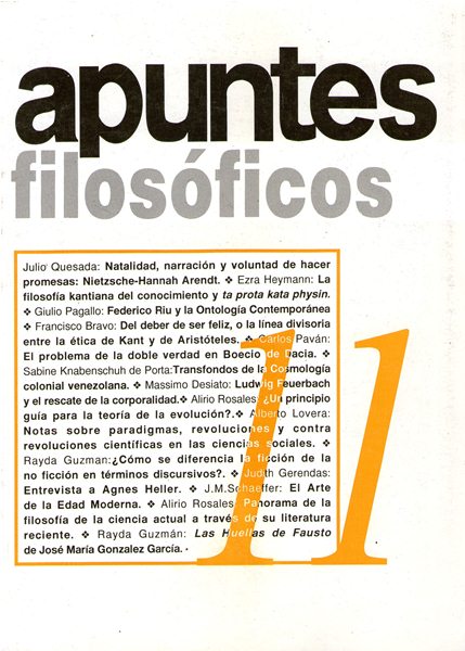 					Ver Núm. 11 (1997): Revista Apuntes Filosóficos Nº 11
				