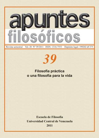 					Ver Vol. 20 Núm. 39 (2011): Filosofía práctica o una filosofía para la vida
				