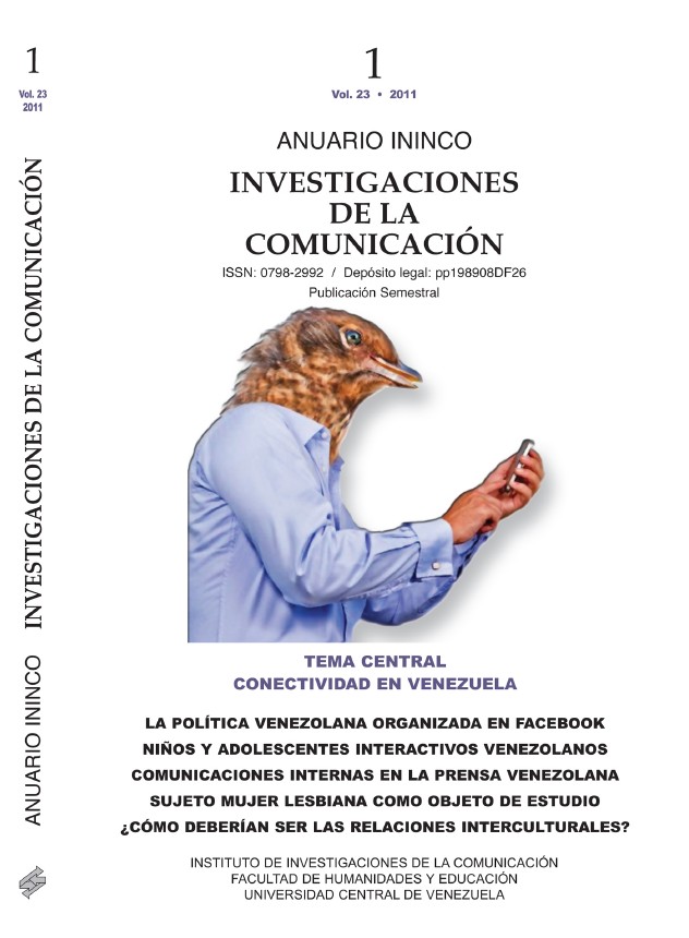 Imagen portada del Anuario ININCO Vol23 N°1 2011