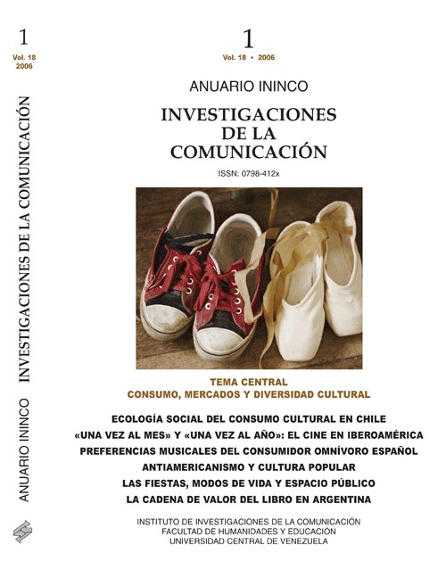 					Ver Vol. 18 Núm. 1 (2006): Consumo, Mercados y Diversidad Cultural
				