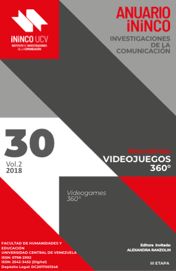 					Ver Vol. 30 Núm. 2 (2018): Videojuegos 360°
				