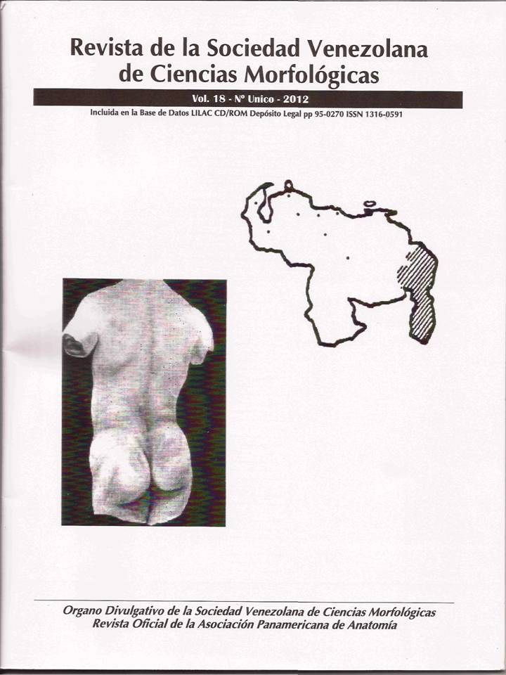 					Ver Vol. 18 Núm. 1 (2012): Revista de la Sociedad Venezolana de Ciencias Morfológicas
				