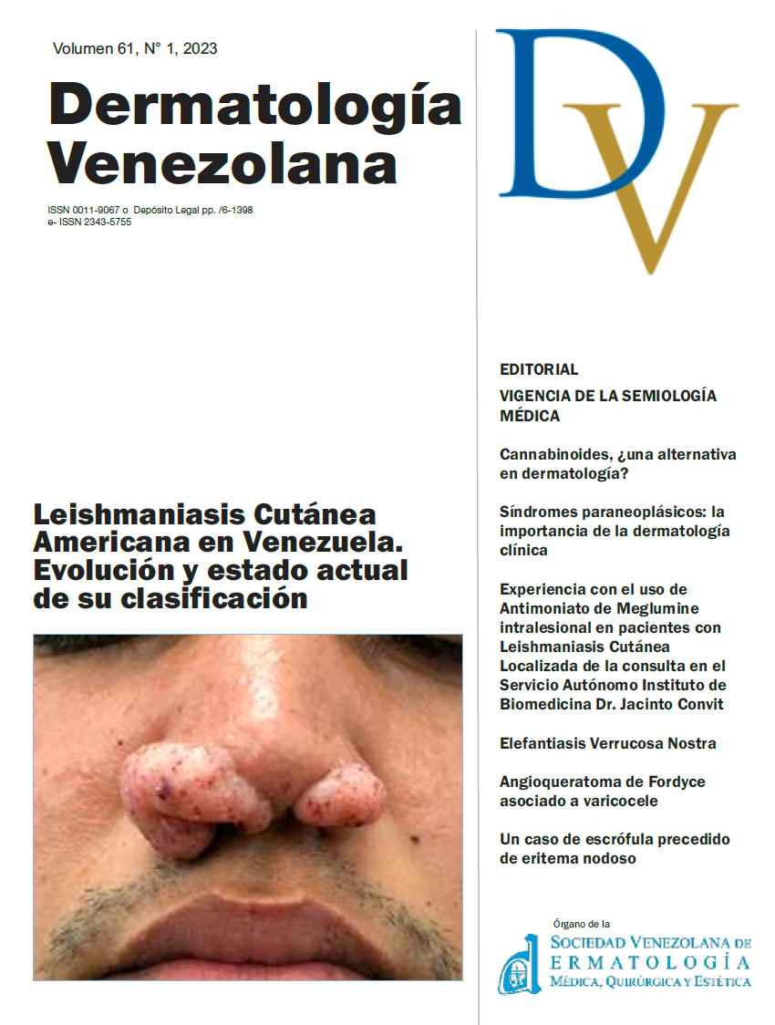 					Ver Vol. 61 Núm. 1 (2023): Dermatología Venezolana
				
