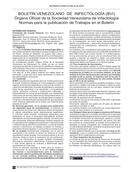 Normas para publicación