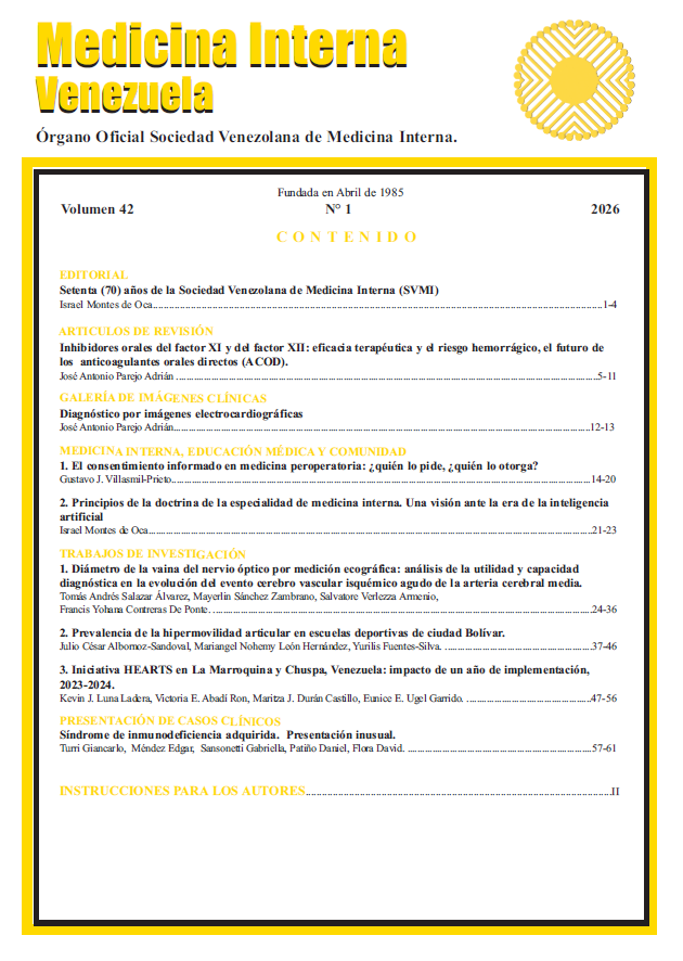 					Ver Vol. 42 Núm. 1 (2026): Medicina Interna
				