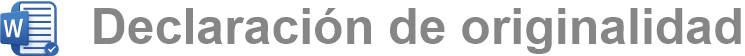 Declaración de originalidad